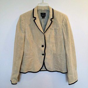 J.Crew 10 Women's Tan School Boy Blazer Jacket